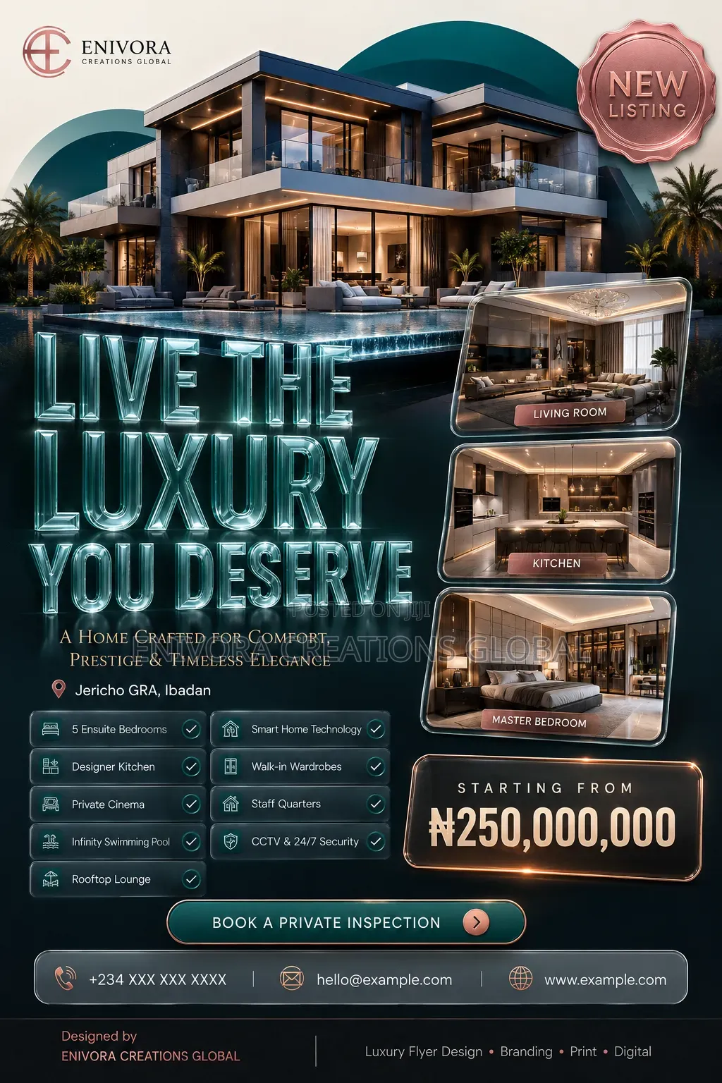 Real Estate Flyer Property Design – Ibadan