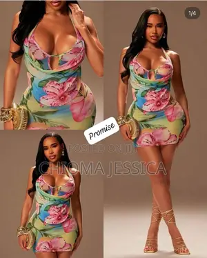 New In! Quality Material Short Dress Now Available. S,M,L