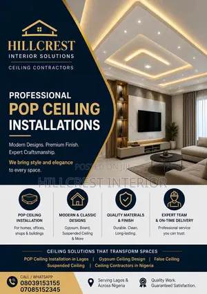 Professional Pop Ceilings Installations
