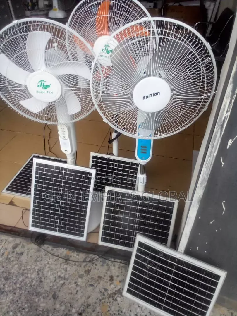 Pude Solar Rechargeable Ac/Dc Fan