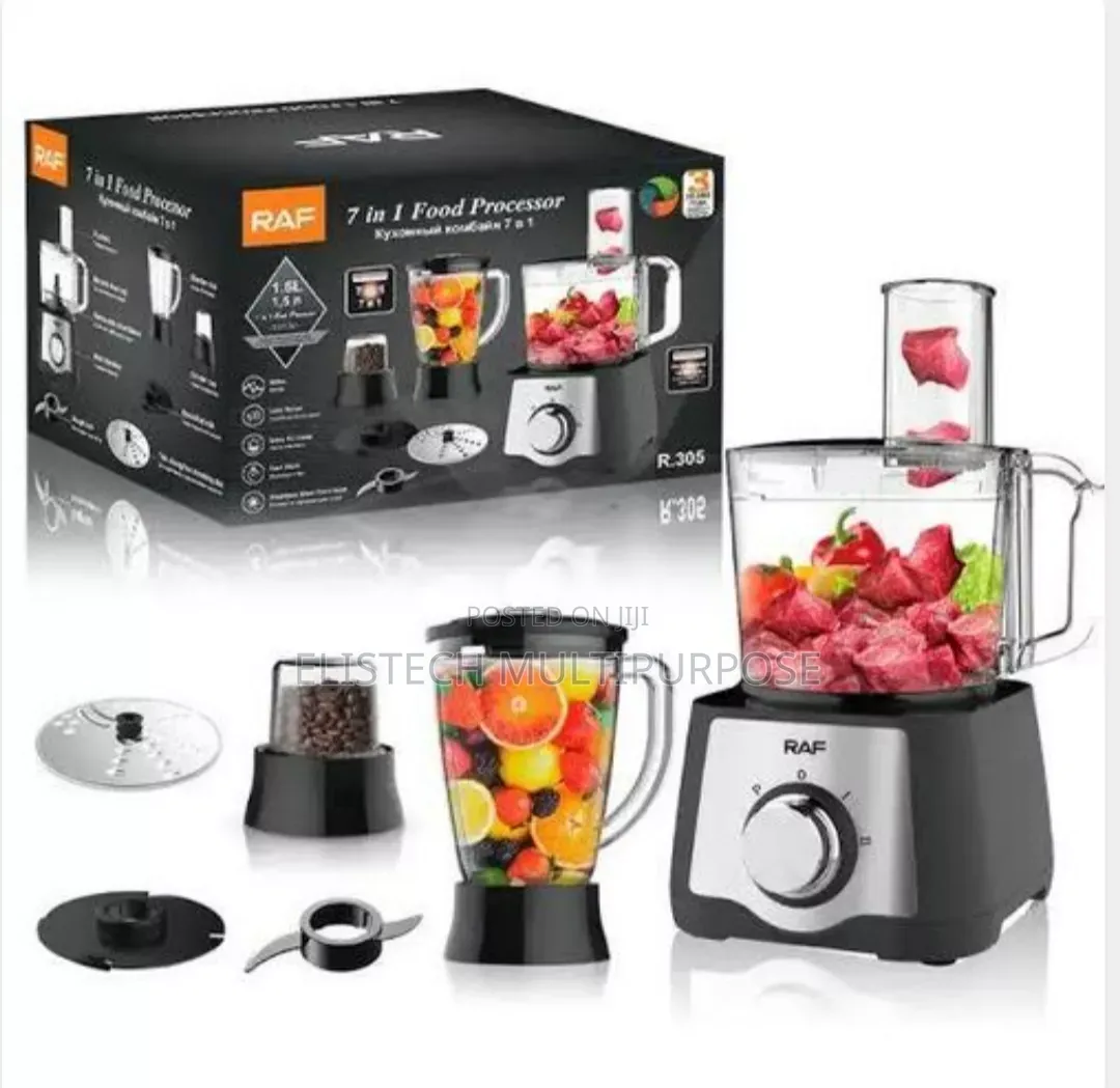Raf 7-in-1 Food Processor, Blender Coffee Grinder Combo Set