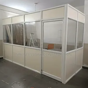 Office Partition With Glass an Bord