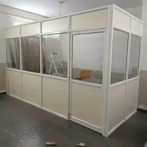Office Partition With Glass an Bord