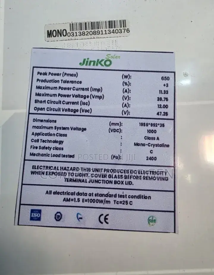 650watt Solar Panel Mono