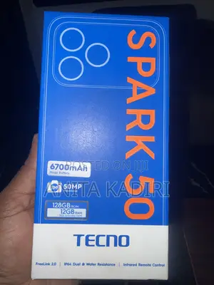 New Tecno Spark 50 128 GB Black
