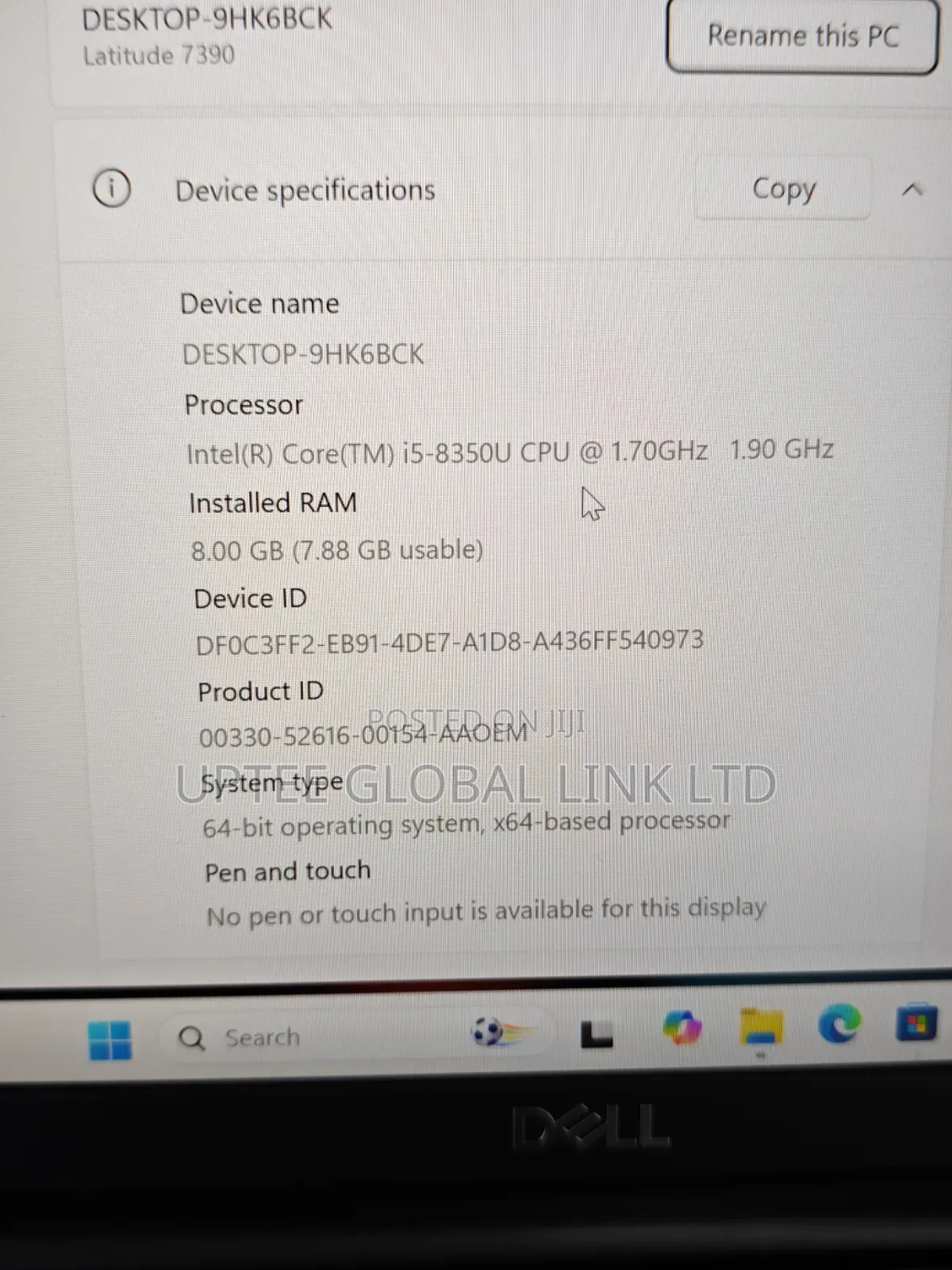 Laptop Dell Latitude 7390 8GB Intel Core i5 SSD 256GB
