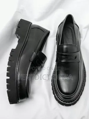 Black Leather Loafers