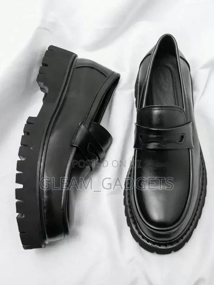 Black Leather Loafers