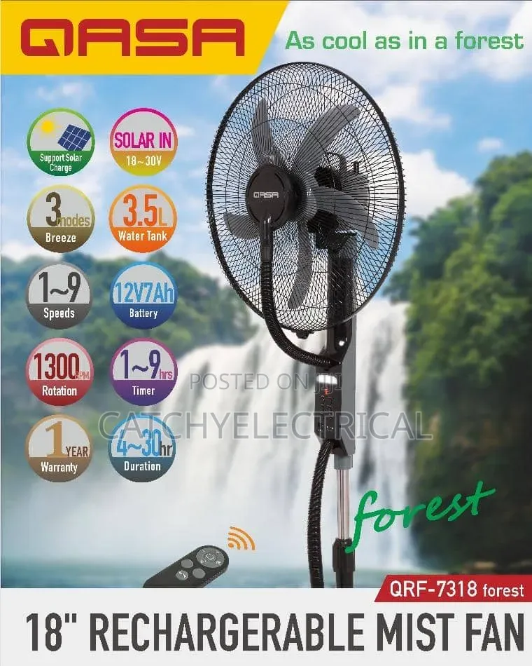 18" Rechargeable Mist Fan