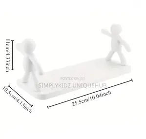 1pc Modern Plastic Wall Shelf With Human Pattern