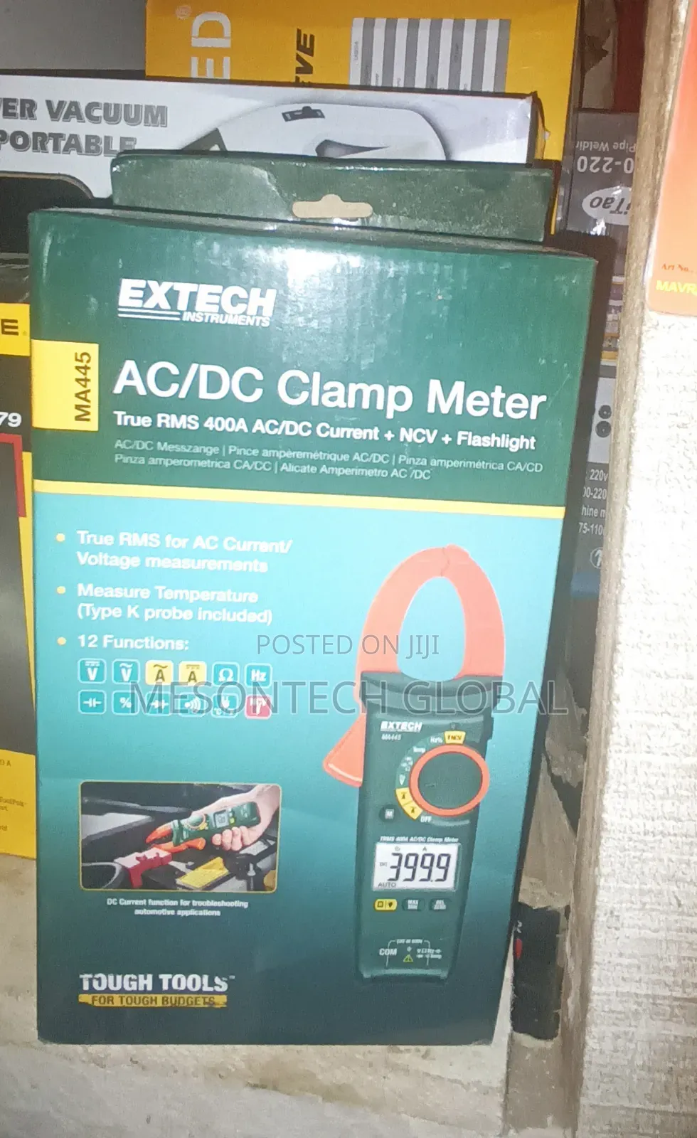Extech-Ma445 400a True RMS Ac/Dc Clamp Meter + NCV