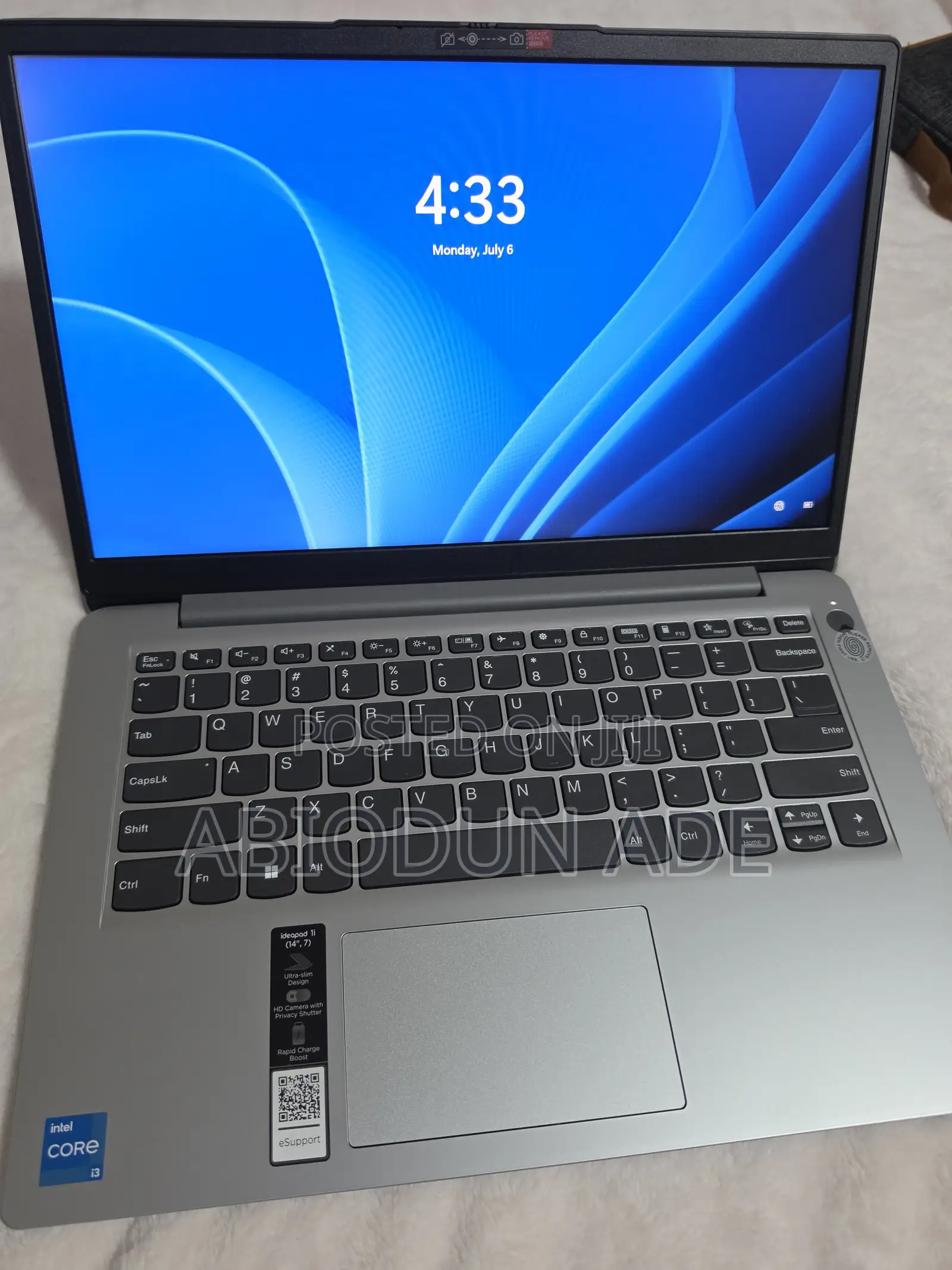 Laptop Lenovo IdeaPad 1 4GB Intel Core i3 SSD 128GB