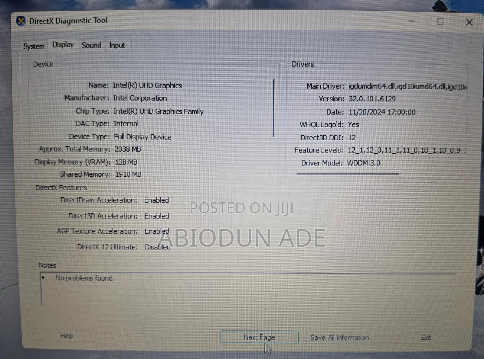 Laptop Lenovo IdeaPad 1 4GB Intel Core i3 SSD 128GB