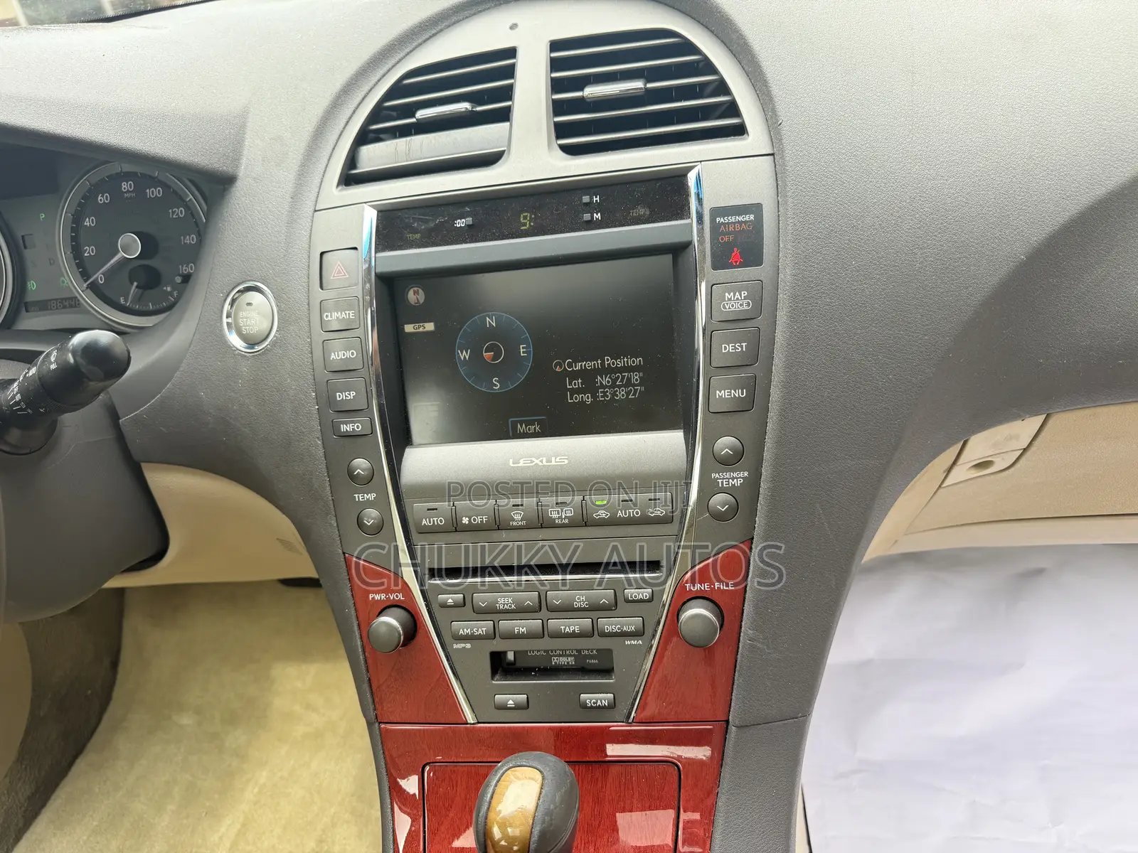 Lexus ES 350 2007 Burgundy