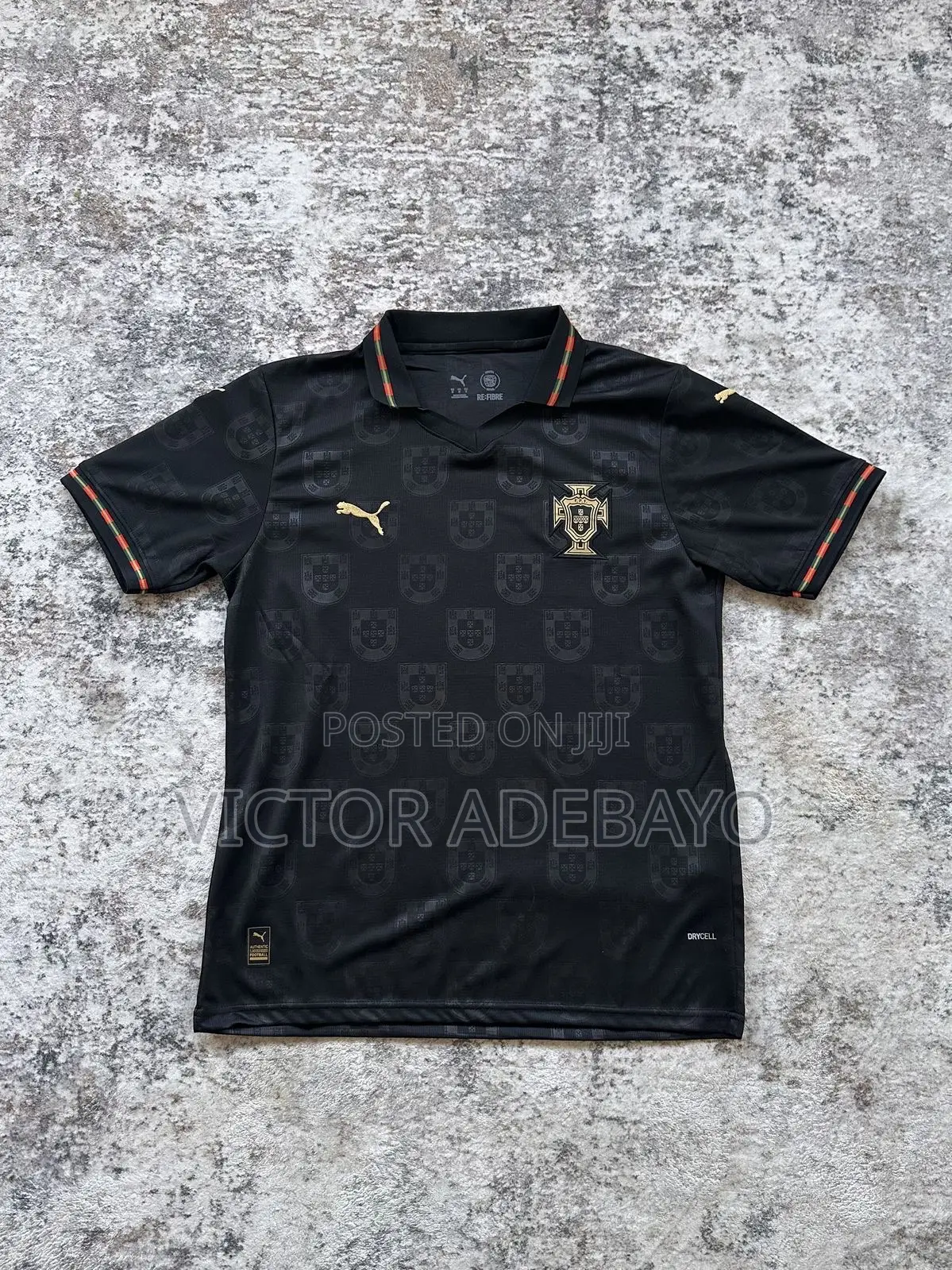 Portugal Away Black Kit