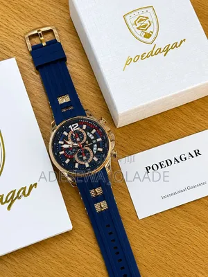 *Poedagar* Rubber Strap Active Working Chronograph