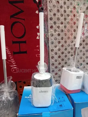 Modern Silicone Toilet Brush With Quick-Drying Holder Set