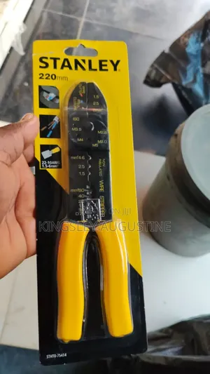Stanley Stht0-75414 Standard Crimping Pliers 220mm, Black