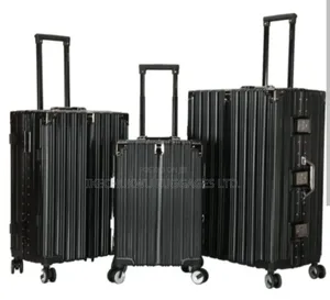 Black Aluminium Luggage Set