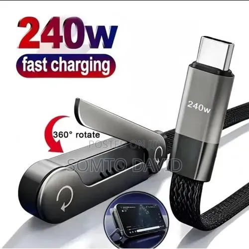 240w Fast Charging Foldable Bracket Data Cable 2-in-1 Data Wire