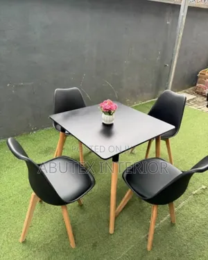 Your Mini Executive Square, Round Table With Plastic Four Chairs