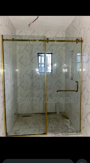 Toilet Glass Shower Work
