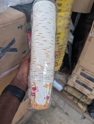 50pices Disposable Coffee Cups With Handle