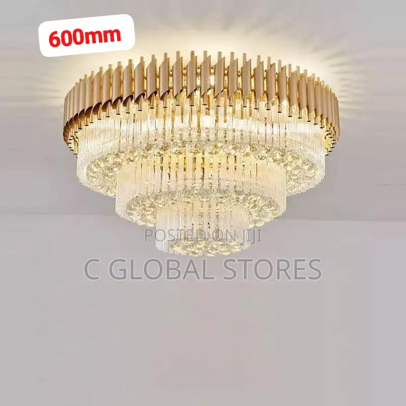Flush Crystal Chandelier