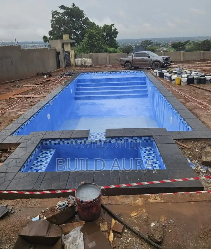 Swimming Pool Presentation Plan, With All Complete Drawings
