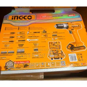 20v Li-Ion Impact Drill 165pcs Tool Kit Set
