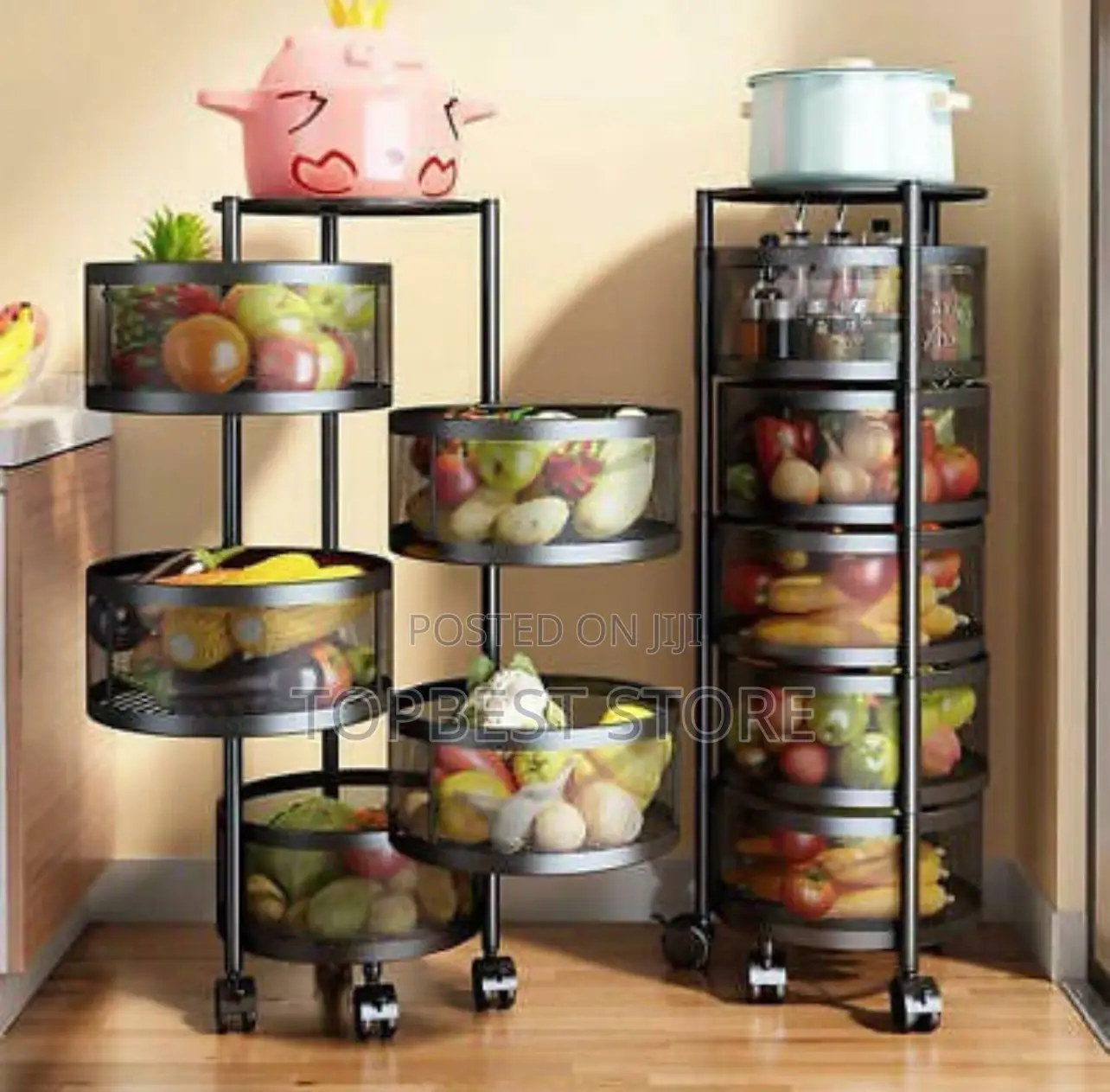Kitchen Rotating Vegetable Basket