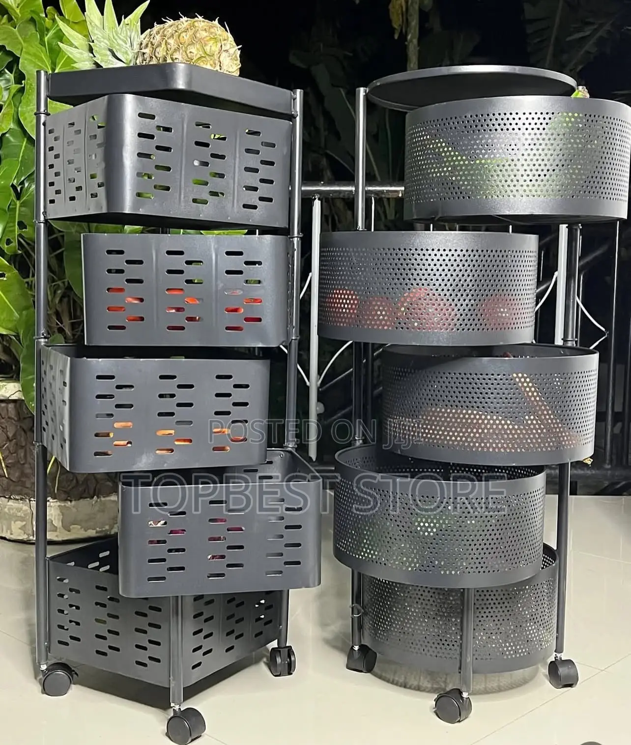 Kitchen Rotating Vegetable Basket