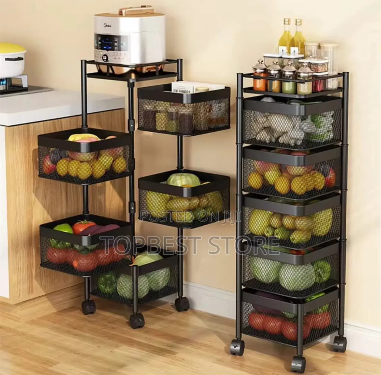 Kitchen Rotating Vegetable Basket