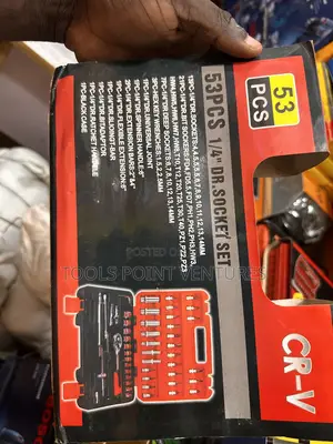 53-Piece 1/4” Drive Socket Set (Cr-V)