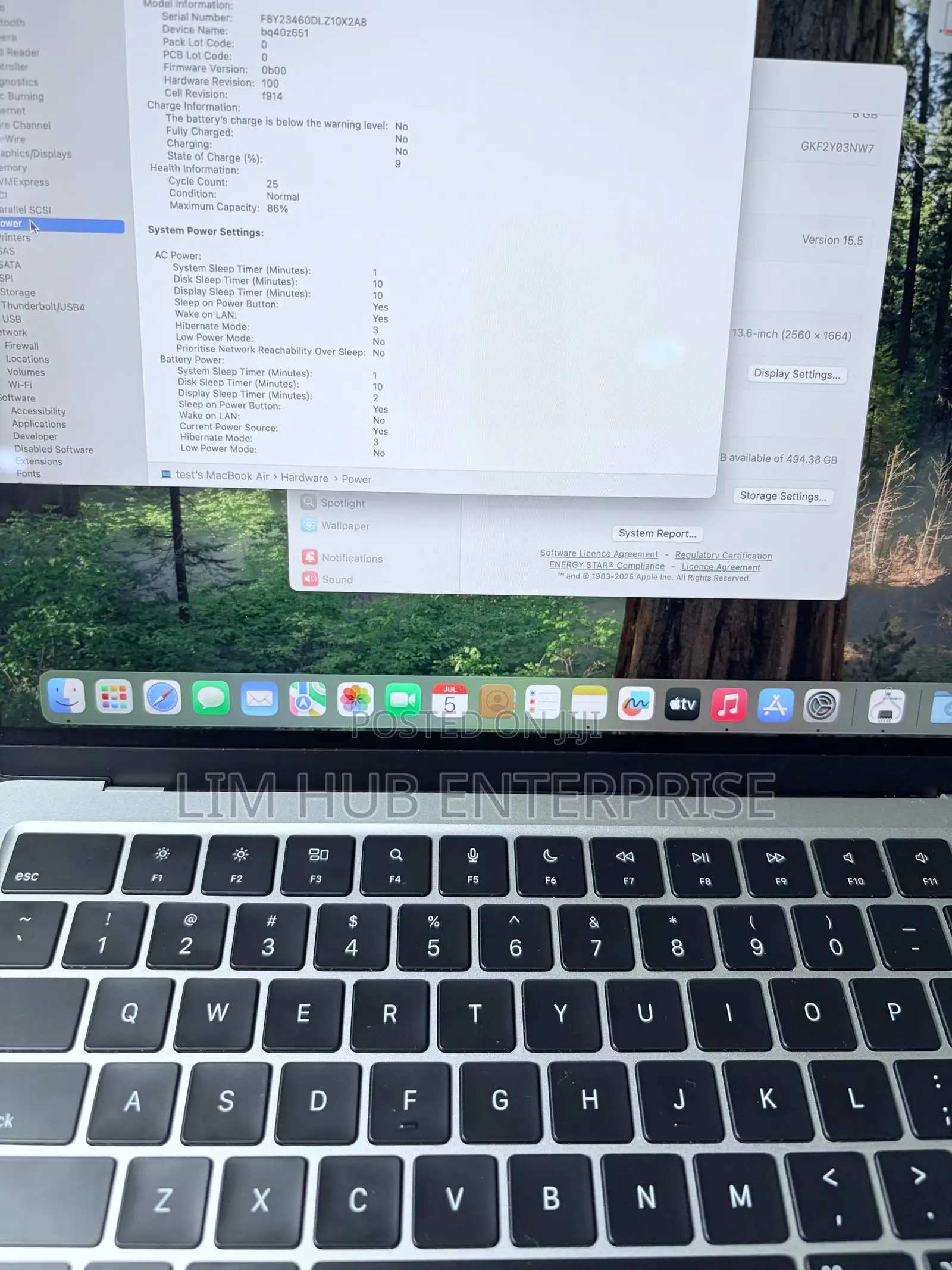 Laptop Apple MacBook Air 2022 M2 8GB Apple M2 SSD 512GB