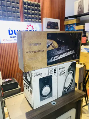 Yamaha Hs8 Studio Monitor Speaker, PSR-E483 Yamaha Keyboard