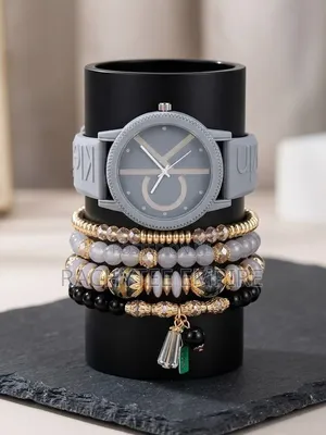 Calvin Klein Watch and Beaded Bracelet Combo