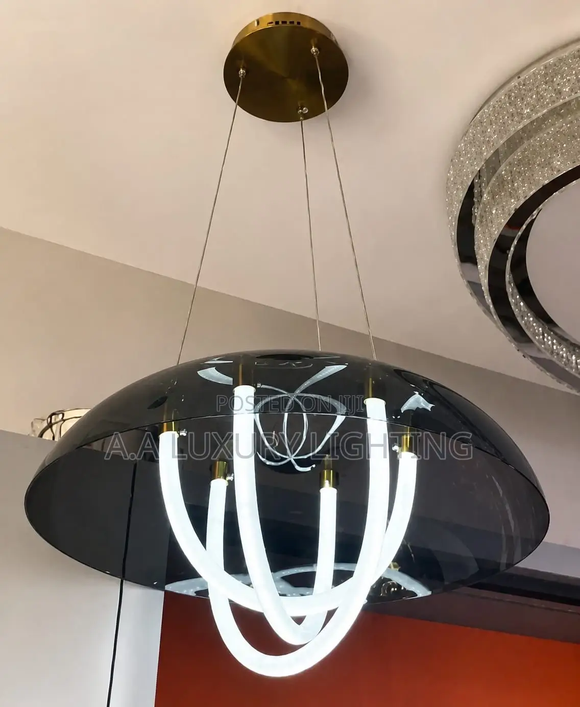 Modern Infinity Loop Crystal Led Chandelier