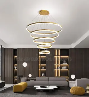 Modern Led Pendant Ring Lamp Living Room Hanging Light Fixture Nordic