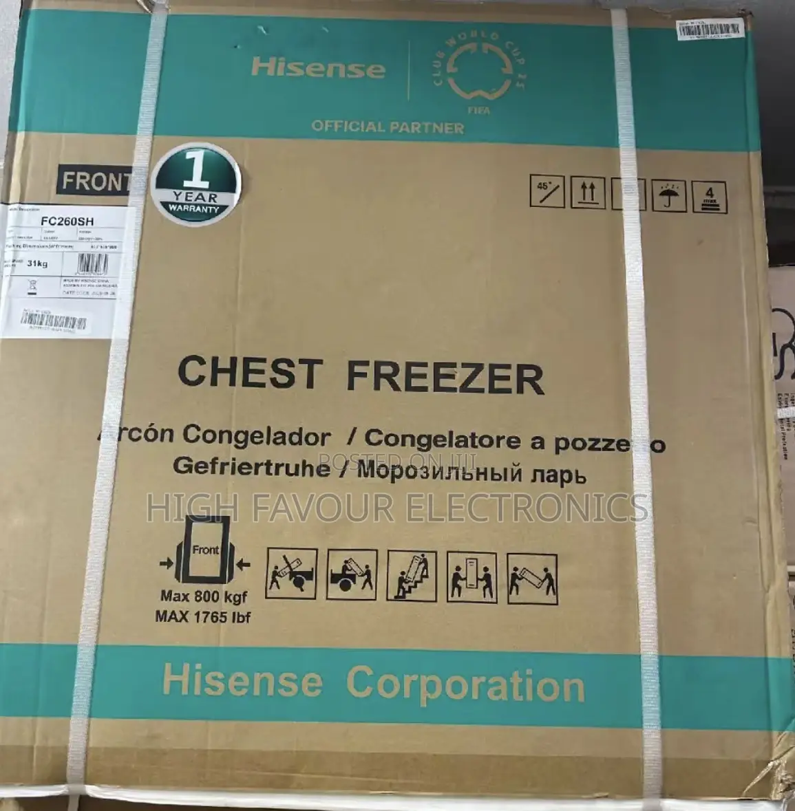 Hisense Chest Freezer 142 Liter (Model 180sh)
