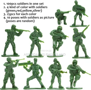 250-Piece Military Soldier Force Playset With Storage Bag