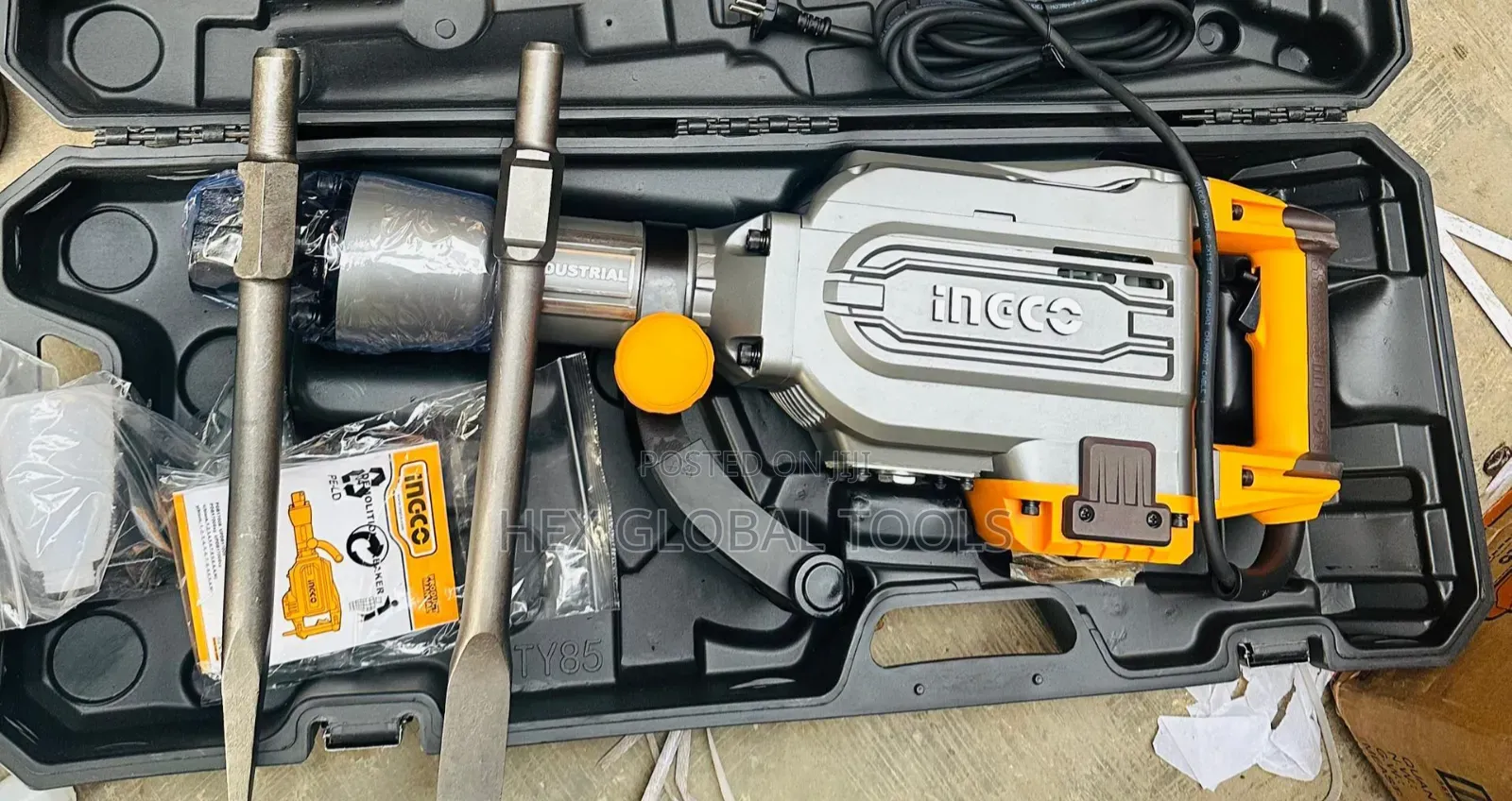 Ingco 1700w Heavy Duty Jackhammer Machine