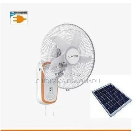 Lontor Rechargeable Wall Fan With Solar Panel CTL-Cf015r-16