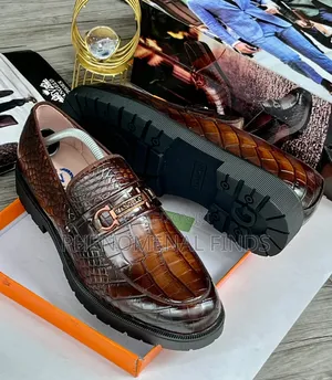 Quality Croc-Embossed Men's Shoes