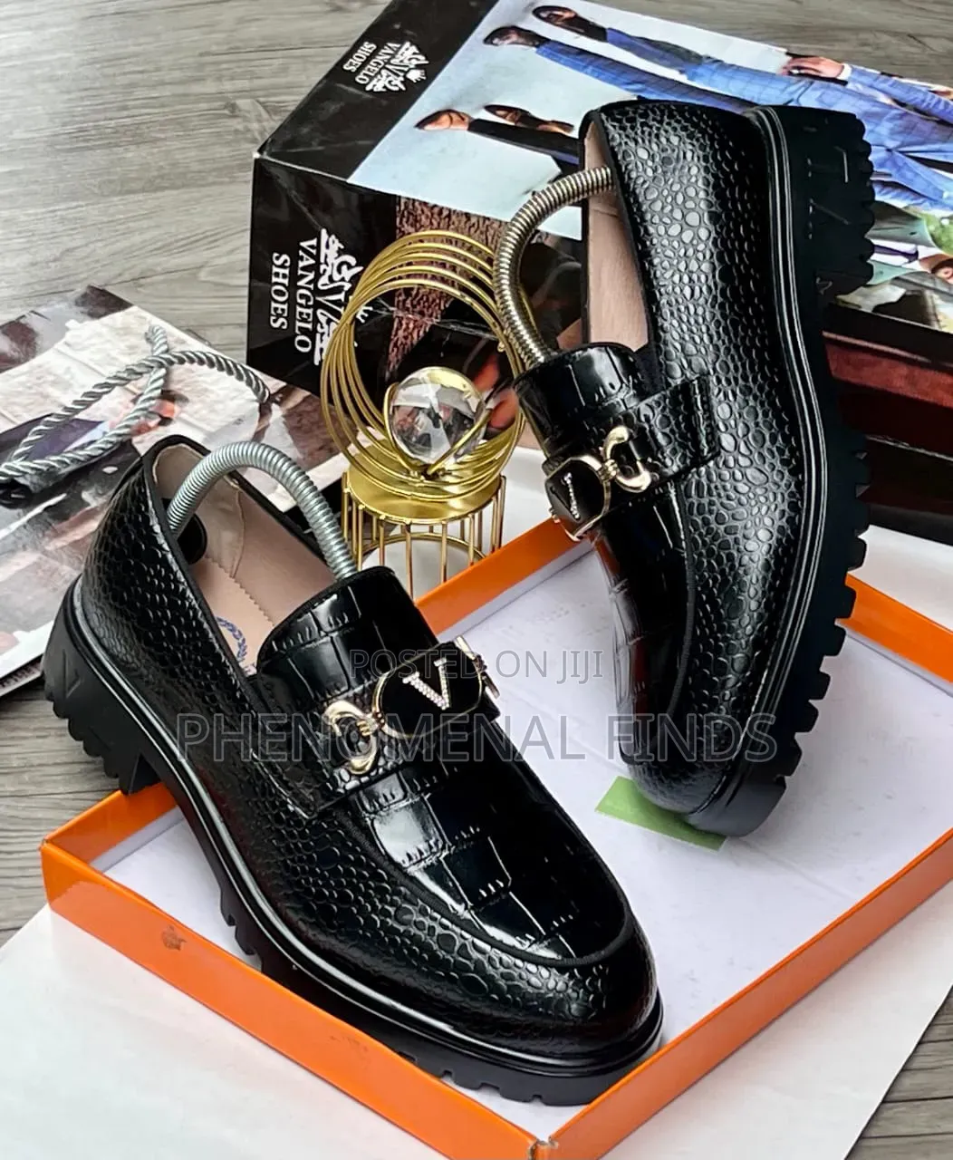 Quality Croc-Embossed Men's Shoes