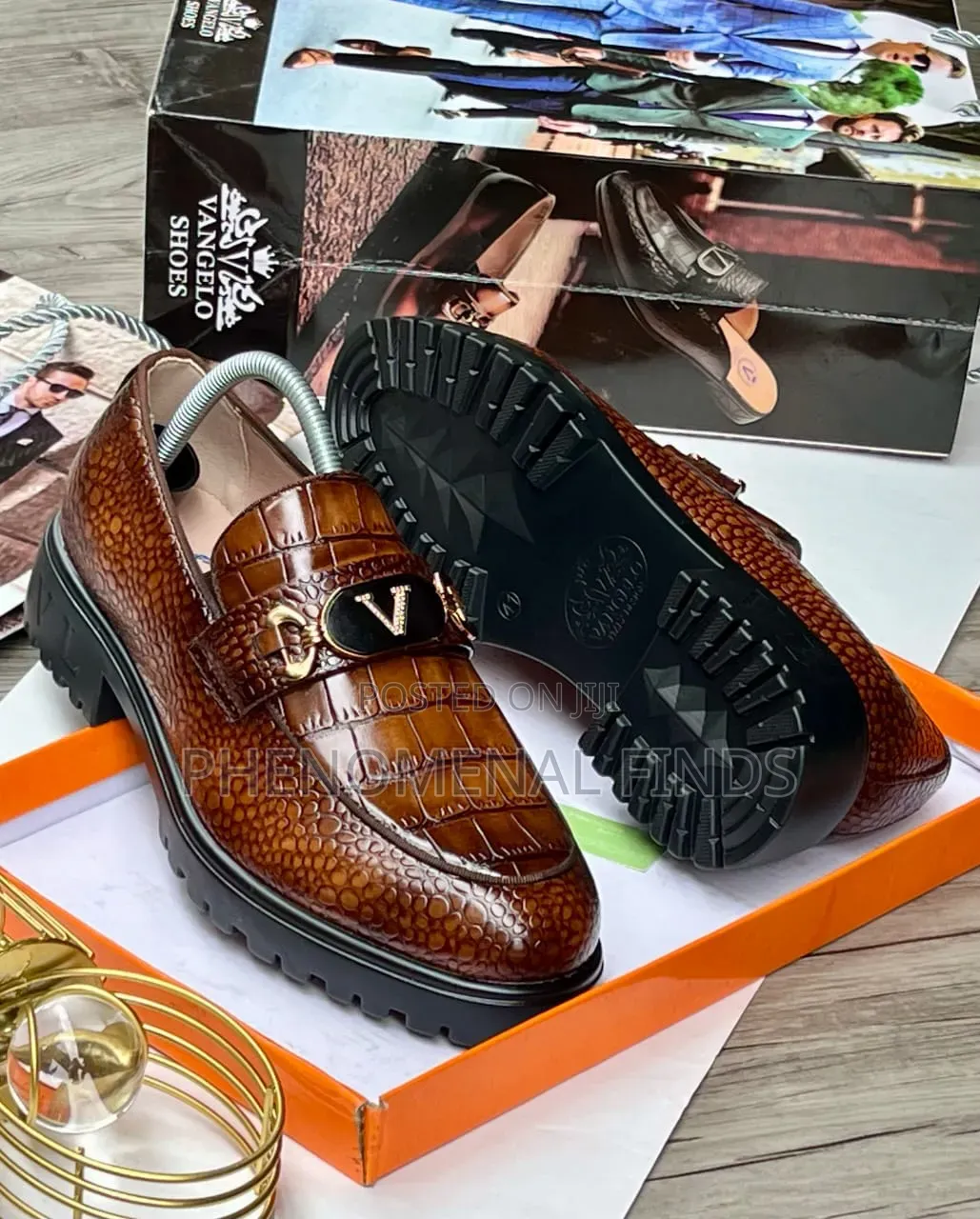 Quality Croc-Embossed Men's Shoes