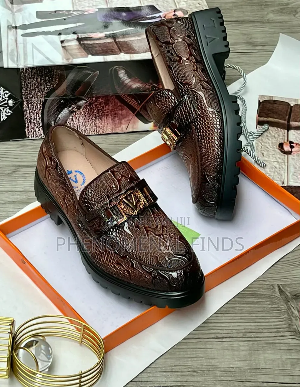 Quality Croc-Embossed Men's Shoes