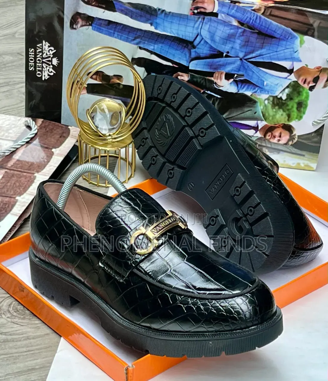 Quality Croc-Embossed Men's Shoes