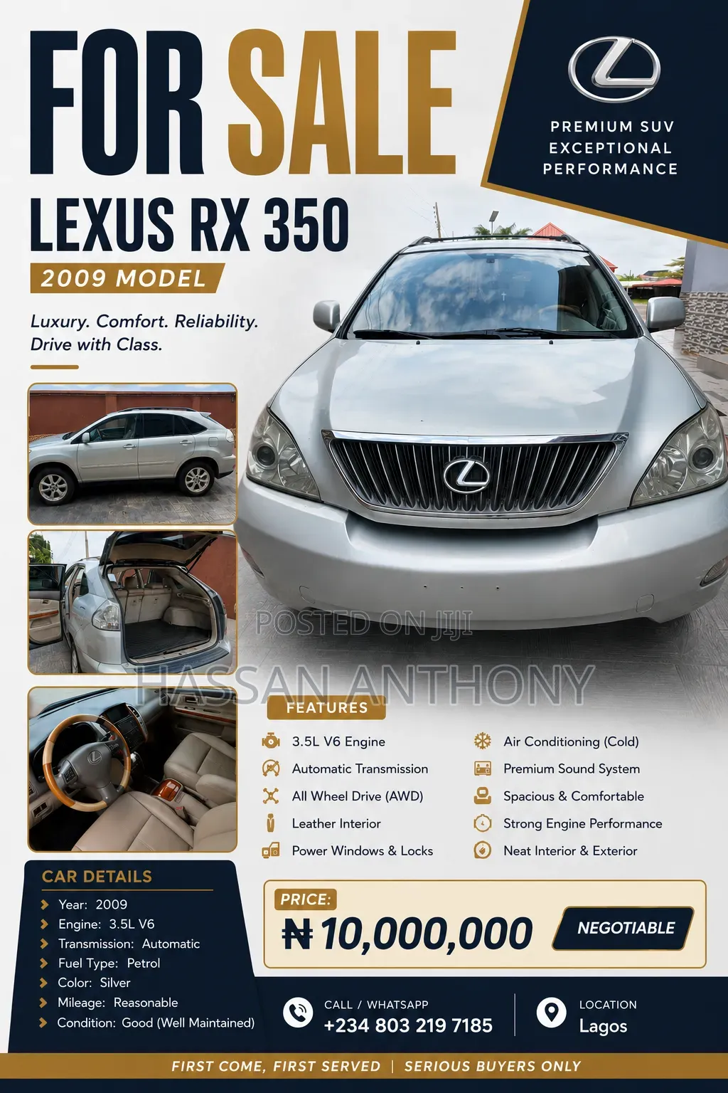 Lexus RX 2009 Silver