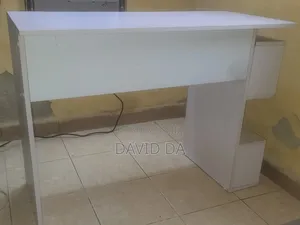 Modern White Home Office / Study Desk With Shelves (Quick Sale)